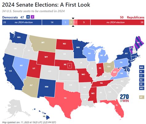 270towin|2024 senate map 270towin.
